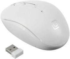 Мышь беспроводная Oklick 505MW белый, 1000 dpi, радиоканал, USB, кнопки - 3