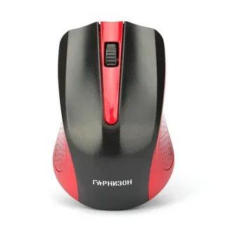 Мышь беспроводная Гарнизон GMW-430R красный, 1200 dpi, радиоканал, USB, кнопки - 3