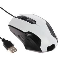 Мышь проводная Qumo Office M14 белый, 1000 dpi, USB, кнопки - 3