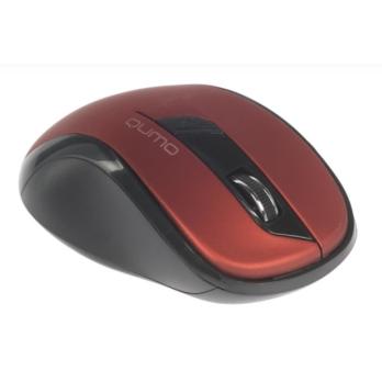 Мышь беспроводная Qumo Office Line M62 красный, 1600 dpi, радиоканал, USB, кнопки - 6