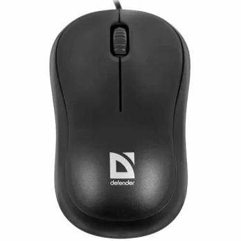 Мышь проводная Defender Patch MS-759 черный, 1000 dpi, USB, кнопки - 3