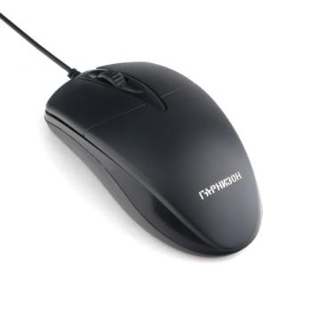Мышь проводная Гарнизон GM-220XL черный, 1000 dpi, USB, кнопки - 3