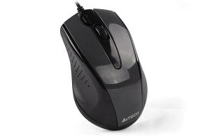 Мышь проводная A4Tech N-500FS черный, 1200 dpi, USB, кнопки - 4
