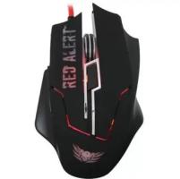 Мышь проводная Qumo Dragon War Red Alert черный, 2400 dpi, USB, кнопки - 7