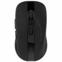 Мышь беспроводная Qumo Comfort M18 черный, 2400 dpi, радиоканал, USB, кнопки - 6