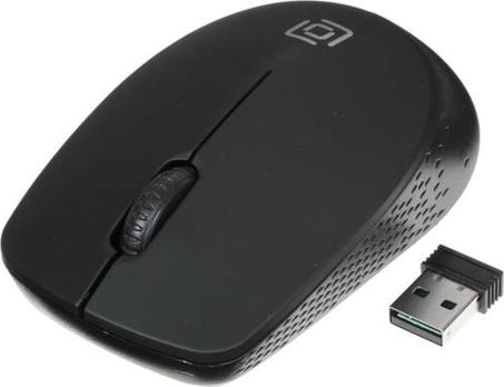 Мышь беспроводная Oklick 486MW черный, 1000 dpi, радиоканал, USB, кнопки - 3