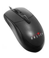 Мышь проводная Oklick 125M черный, 1200 dpi, USB, кнопки - 3