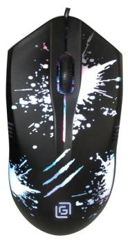 Мышь проводная Oklick 399M STIGMA черный, 1200 dpi, USB, кнопки - 3