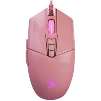Мышь проводная A4Tech Bloody P91s розовый, 8000 dpi, USB, кнопки - 8