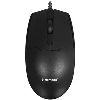 Мышь проводная Gembird MOP-425 черный, 1000 dpi, USB, кнопки - 3