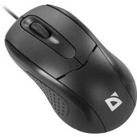 Мышь проводная Defender Standard MB-580 черный, 1000 dpi, USB, кнопки - 3