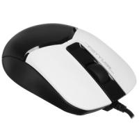 Мышь проводная A4Tech Fstyler FM12S белый/черный, 1200 dpi, USB, кнопки - 3