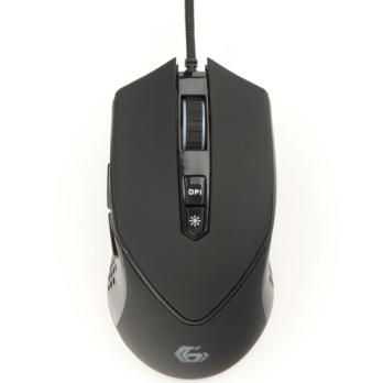 Мышь проводная Gembird MG-770 черный, 3200 dpi, USB, кнопки - 7