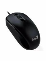 Мышь проводная Genius DX-110 черный, 1000 dpi, USB, кнопки - 3