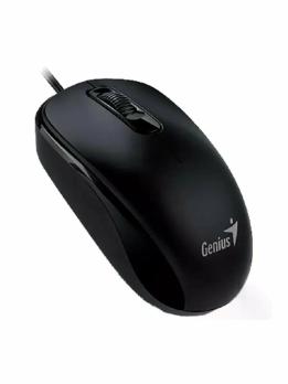 Мышь проводная Genius DX-110 черный, 1000 dpi, USB, кнопки - 3