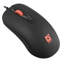 Мышь проводная Defender Ultra Classic MB-280 черный, 1200 dpi, USB, кнопки - 4