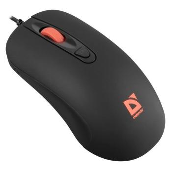 Мышь проводная Defender Ultra Classic MB-280 черный, 1200 dpi, USB, кнопки - 4