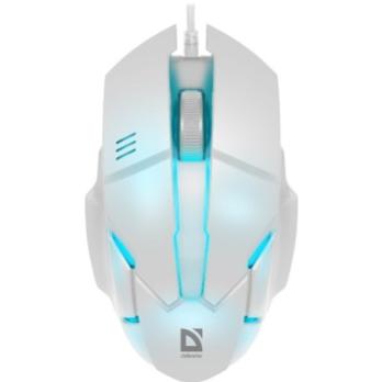 Мышь проводная Defender Host MB-982 белый, 1000 dpi, USB, кнопки - 3