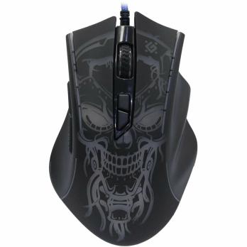 Мышь проводная Defender Bulletstorm GM-928 черный, 7200 dpi, USB, кнопки - 7