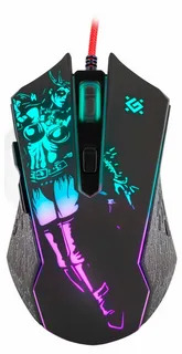 Мышь проводная Defender Sin'Sister GM-933 черный, 7200 dpi, USB, кнопки - 6