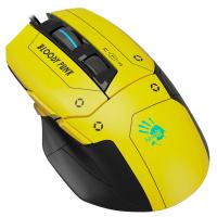 Мышь проводная A4Tech Bloody W70 Max желтый/черный, 10000 dpi, USB, кнопки - 9