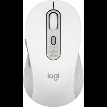 Мышь беспроводная Logitech Signature M650 L белый, 4000 dpi, радиоканал, Bluetooth, USB, кнопки - 5