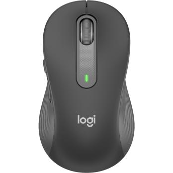Мышь беспроводная Logitech Signature M650 L черный, 4000 dpi, радиоканал, Bluetooth, USB, кнопки - 5