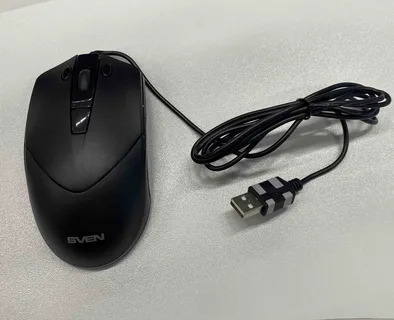 Мышь проводная SVEN RX-100 черный, 4000 dpi, USB, кнопки - 6