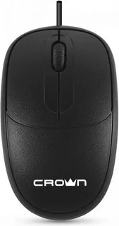 Мышь проводная Crown CMM-128 черный, 1000 dpi, USB, кнопки - 2
