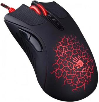 Мышь проводная A4Tech Bloody A90 черный, 6200 dpi, USB, кнопки - 8