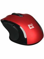 Мышь беспроводная Defender Prime MB-053 красный, 1600 dpi, радиоканал, USB, кнопки - 6