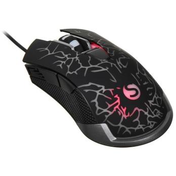 Мышь проводная SunWind SW-M705G черный, 3600 dpi, USB, кнопки - 6