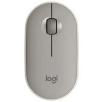 Мышь беспроводная Logitech Pebble M350 серый, 1000 dpi, радиоканал, Bluetooth, USB, кнопки - 3