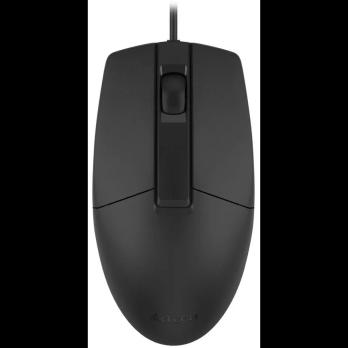 Мышь проводная A4Tech OP-335S черный, 1200 dpi, USB, кнопки - 3