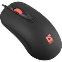 Мышь проводная Defender Omega MB-522 черный, 1600 dpi, USB, кнопки - 4