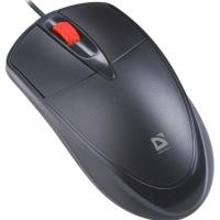 Мышь проводная Defender Icon MB-057 черный, 1000 dpi, USB, кнопки - 3