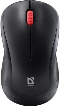 Мышь беспроводная Defender Bit MB-205 черный, 1200 dpi, радиоканал, USB, кнопки - 3