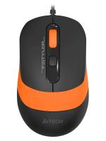 Мышь проводная A4Tech Fstyler FM10S черный/оранжевый, 1600 dpi, USB, кнопки - 4