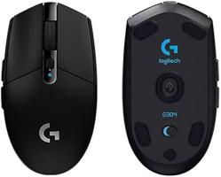 Мышь беспроводная Logitech G304 Lightspeed черный, 12000 dpi, радиоканал, USB, кнопки - 6