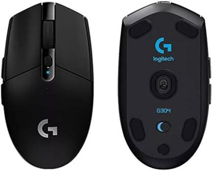 Мышь беспроводная Logitech G304 Lightspeed черный, 12000 dpi, радиоканал, USB, кнопки - 6