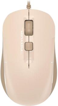 Мышь проводная A4Tech Fstyler FM26 бежевый/коричневый, 1600 dpi, USB, кнопки - 4