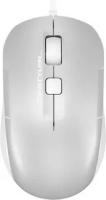 Мышь проводная A4Tech Fstyler FM26 серебристый/белый, 1600 dpi, USB, кнопки - 4