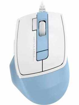 Мышь проводная A4Tech Fstyler FM45S Air голубой/белый, 2400 dpi, USB, кнопки - 7
