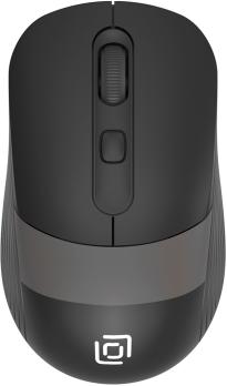 Мышь проводная Oklick 310M черный/серый, 2400 dpi, USB, кнопки - 4