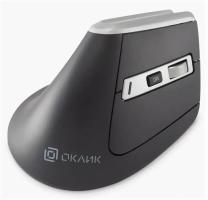 Мышь беспроводная Oklick 991MW серый, 2400 dpi, радиоканал, Bluetooth, USB, кнопки - 7