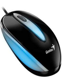 Мышь проводная Genius DX-Mini черный, 1000 dpi, USB, кнопки - 3