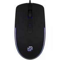 Мышь проводная Oklick 100M черный, 1600 dpi, USB, кнопки - 4