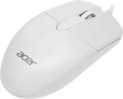 Мышь проводная Acer OMW300 белый, 1200 dpi, USB, кнопки - 3