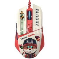 Мышь проводная A4Tech Bloody W63 Max Proxy Boom бежевый/красный, 12000 dpi, USB, кнопки - 9