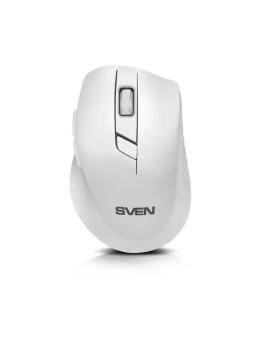 Мышь беспроводная SVEN RX-425W белый, 1600 dpi, радиоканал, USB, кнопки - 6
